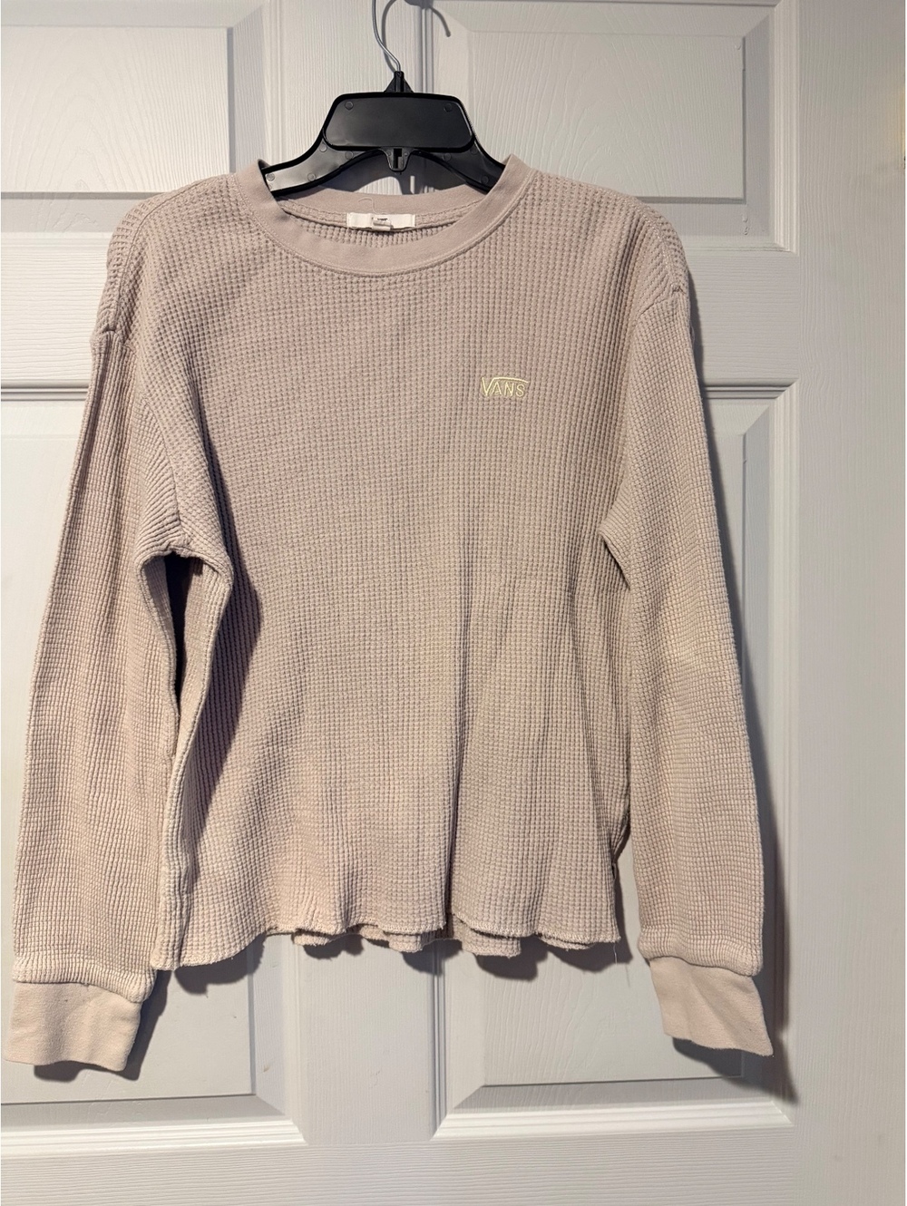 Vans beige waffle knit sweatshirt